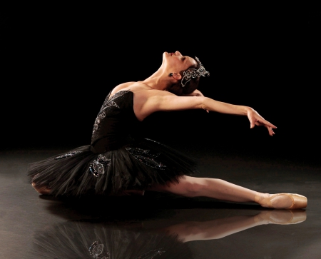 Black swan - ballerina, image, expression, color, new, wallpaper