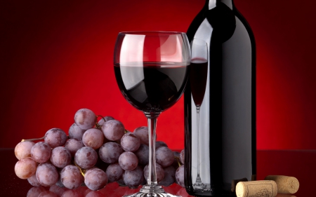 Wine - grape, bottle, drink, wine