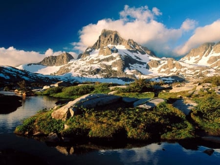 Lake - landscape, lake, nature, mountain