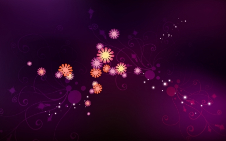 Abstract - flowers, cg, pattern, abstract