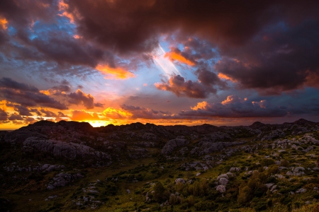 *** Sunset *** - sky, dark, nature, sunshine, autumn