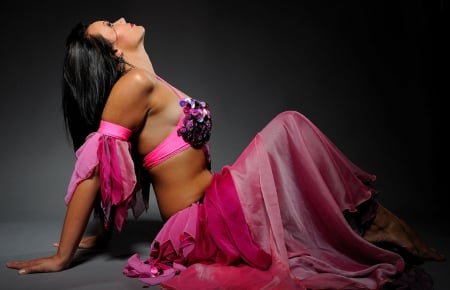 Beautiful Dancer - woman, dancer, girl, dance, belly dance, photography, wallpaper, art, beautiful, pink