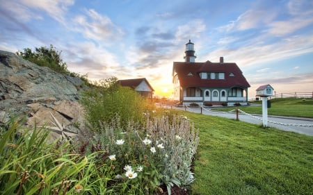 House - photo, house, path, grass