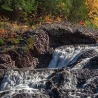 great conglomerate falls in michigan hdr