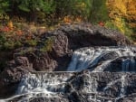 great conglomerate falls in michigan hdr