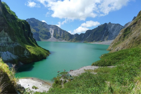 Mount Pinatubo Crater - lake, fun, nature, mountain, volano