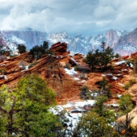 WINTER AT ZION, UTAH