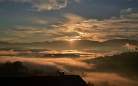 sky - cloud, sky, nature, mountain