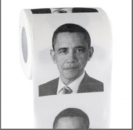 Obama Toilet Paper - toilet paper, funny toilet paper, obama toilet paper, funny obama, obama