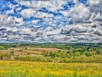 superb view of a valley hdr