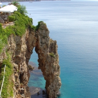 restaurant on a fabulous sea cliff