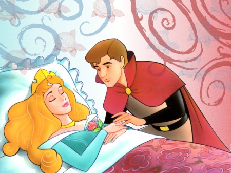 True Love's First Kiss - prince phillip, couple, sleeping beauty, fairy tale, disney, romance, classic, princess aurora