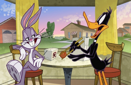 Bugs Bunny and Daffy - Daffy, cartoon, and, Bugs, Bunny