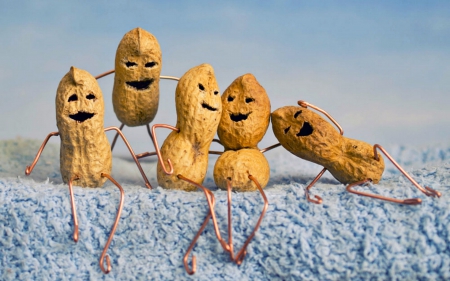 The Peanut Gallery - Photo, Laughing, Peanuts, Abstract