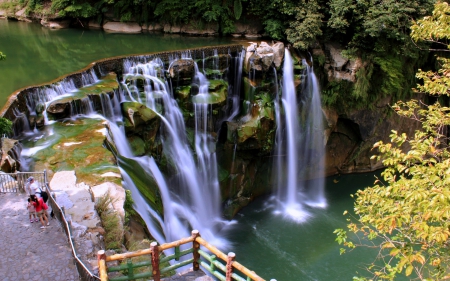 Waterfall from China - nature, china, waterfall, rocks