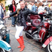 Harley-Davidson girl.