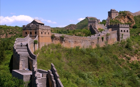 Great Wall of China - china, ancient, hills, wall