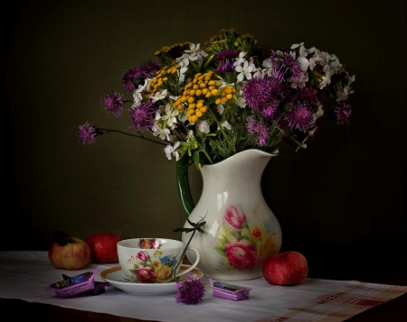 Still life - nature, flowers, soft, vase