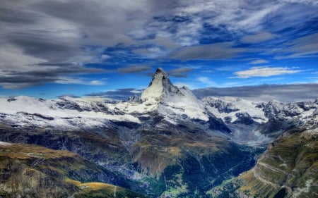 Mountains - mountains, beautiful, amazing, sky, clouds, view, photography, lovely, nature, snow