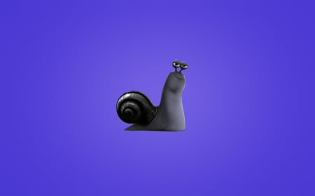 Snail - animal, black, snail, cg