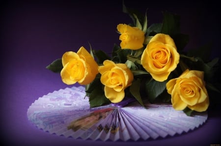 For you with love - roses, yellow, image, expression, color, new, wallpaper