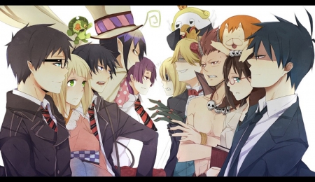 Ao No Exorcist - male, girls, anime, female, blue exorcist, boys, demon, Ao No Exorcist