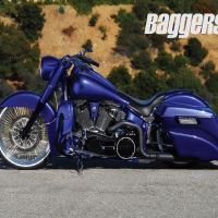custom harley bagger