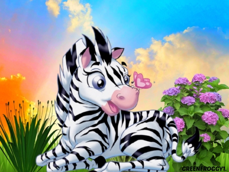 LITTLE ZEBRA - LITTLE, CREATION, ZEBRA, BUTTERFLY