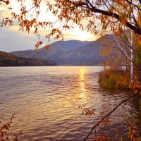 Fall Sunset By The Lake!