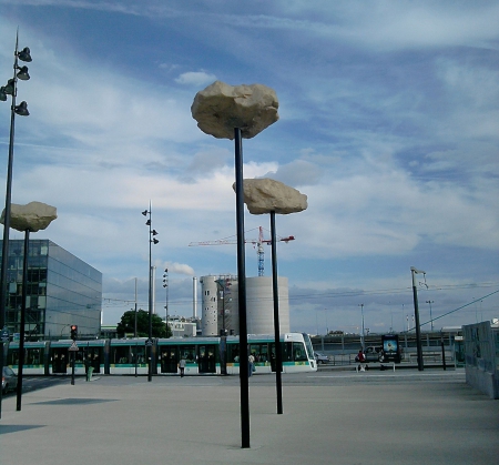 rochers en suspension - modern, france, architecture, rock, paris