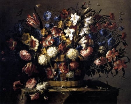 Still Life Flower Basket