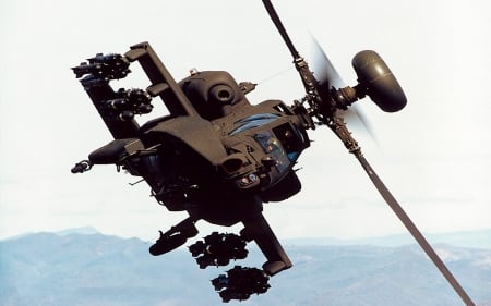 The Chase Is...ON!! - aircraft, apache, helicopter, military