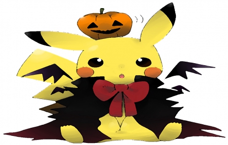 Pikachu - cute, pumpkin, pikachu, wallpaper