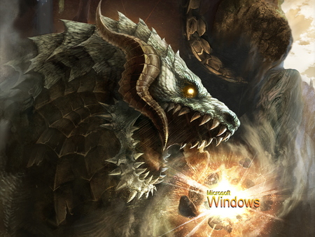 Windows-Dragon - graphic, dragon, windows