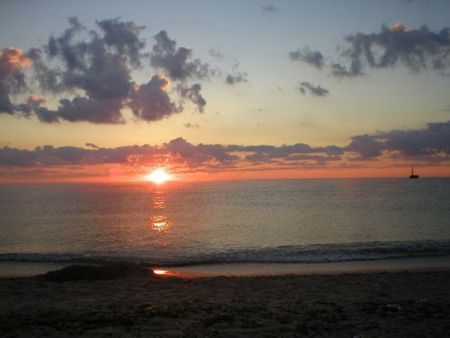 Vama Veche - epava in the background, sunset