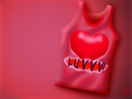 LUVVVV - singlet, love, heart