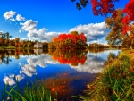 Autumn by the lake