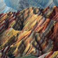 unbelievably beautiful colored hills in china