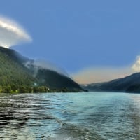 wonderful river at hofkirchen austria