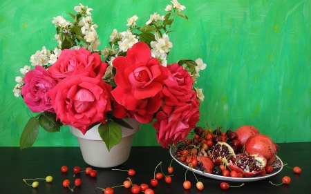 *** Still life *** - flowers, flower, roses, nature