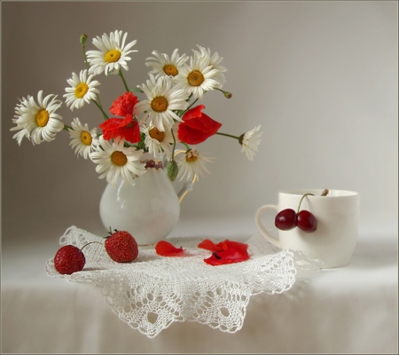 Still life - flowers, daisies, pure, nature