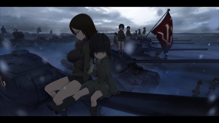 Pravda - tanks, anime girls, pravda, nonna, katyusha, anime, girls und panzer