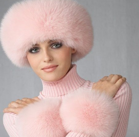 soft pink - fur, models, soft, pink, fashion