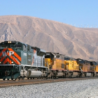 six diesel locomotives awesome photo of union pacific