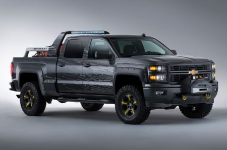 2014-Chevrolet-Silverado-Black-Ops - bowtie, chevy, gm, truck