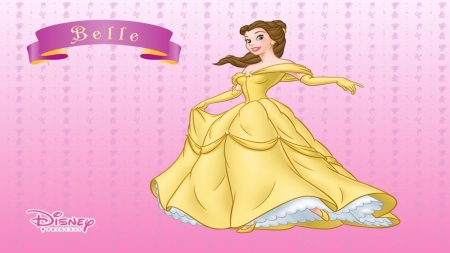 ~Princess Belle~ - animated, princess, beauty and the beast, movie, fairy tale, disney, belle, ballgown