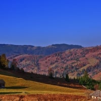 cabins on beautiful romanian hills