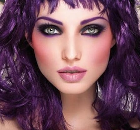 ♥pretty♥ - lips, purple, make up, eyes, fashion, models