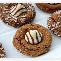 Hershey Kisses Gingerbread Cookies