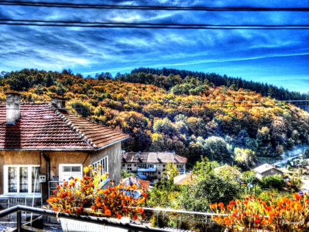 Autumn day - landscape, Autumn, nature, moutains